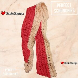 *Fanta Orange* Scarf | Headband in Coral and Cream | Children Kids Adults